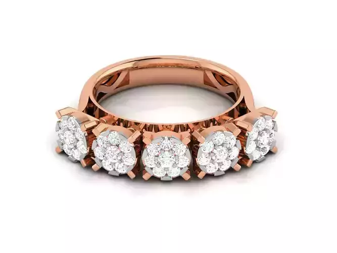 Women Diamond Ring 3dm render detail