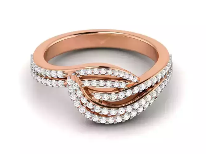 Women Diamond Ring 3dm render detail
