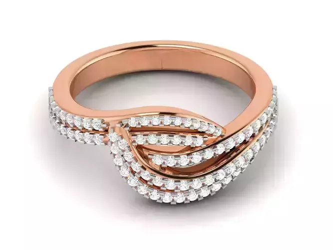 Women Diamond Ring 3dm render detail