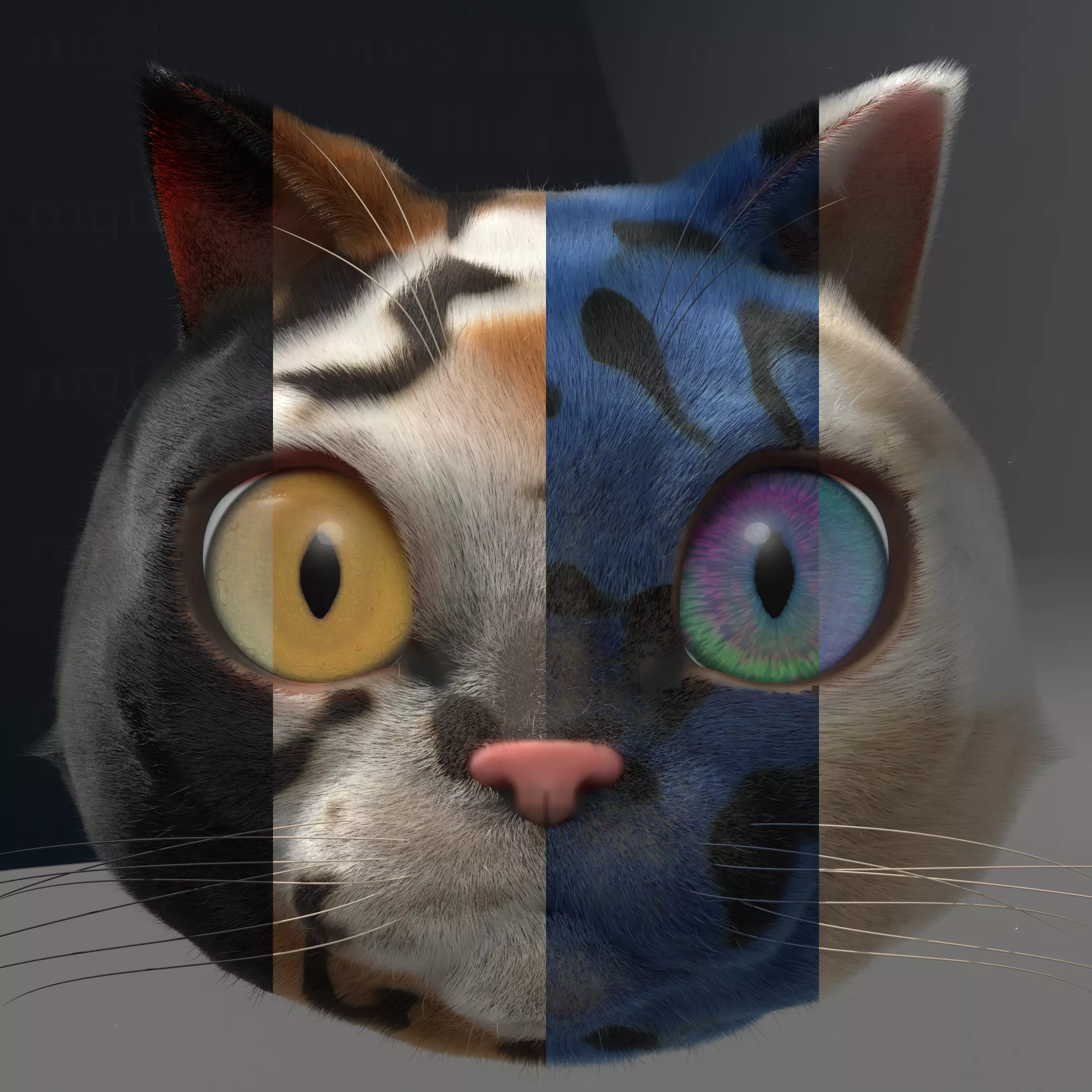 Real and Mythical Cat Eyes 3D model_0