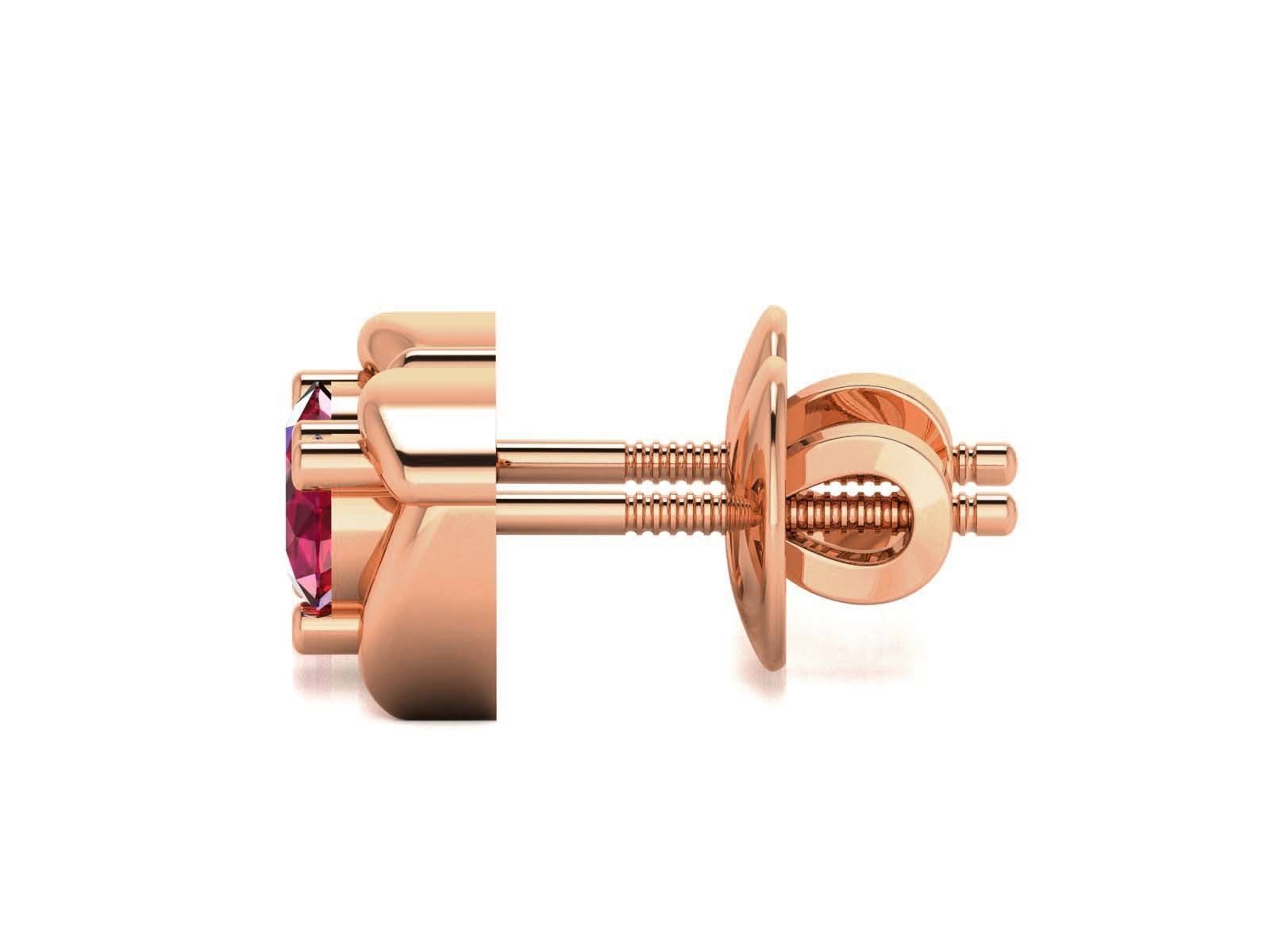 Diamond Studs Earrings 3dm render details 3D print model_8