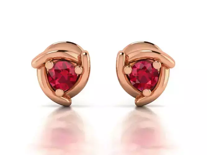 Diamond Studs Earrings 3dm render details