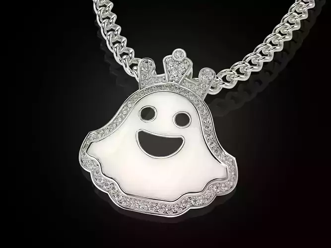 Regal Gleam Ghost Pendant