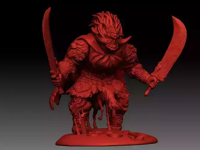 Radahn the brush holder 3D print model