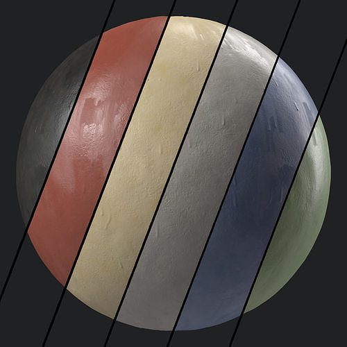 Plaster Materials 42- Spray Painted Plaster - sbsar pbr seamless Texture