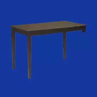 Wooden Table Missing A Leg 3D model