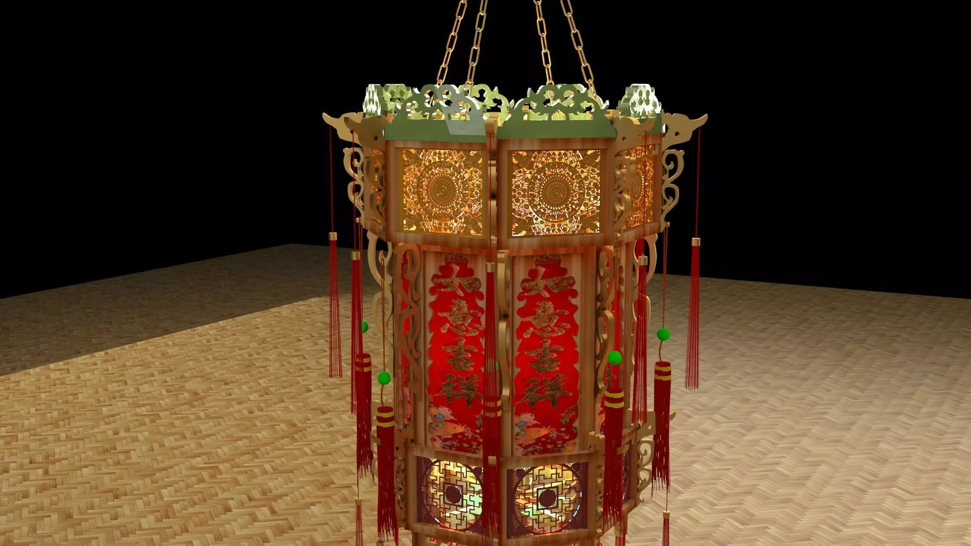 Chinese palace lantern 3D model