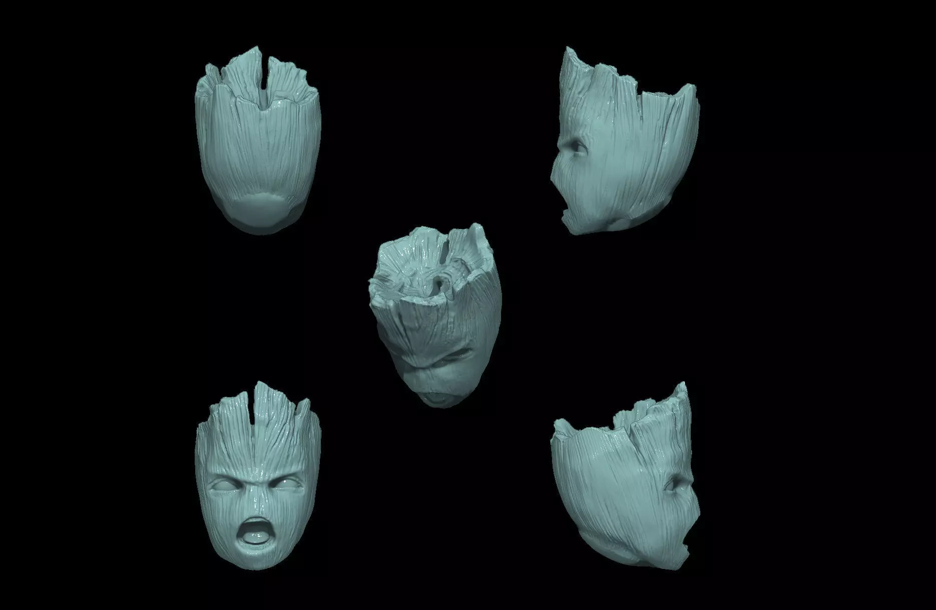 Baby Groot Keychain 3D print model_0