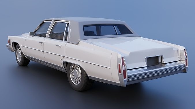 Cadillac FLeetwood Brougham 1979 3D print model 5