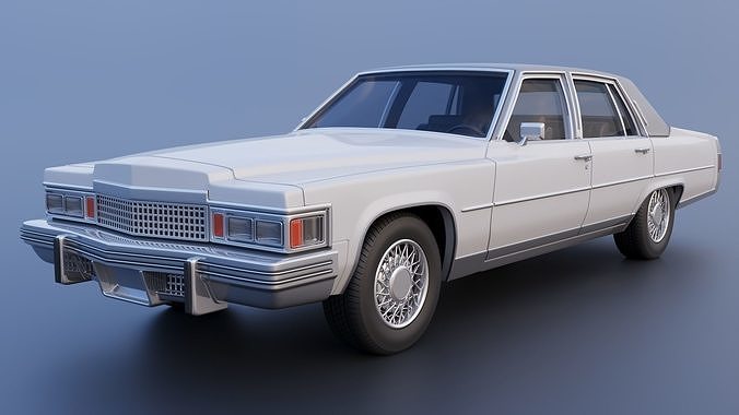 Cadillac FLeetwood Brougham 1979 3D print model 3