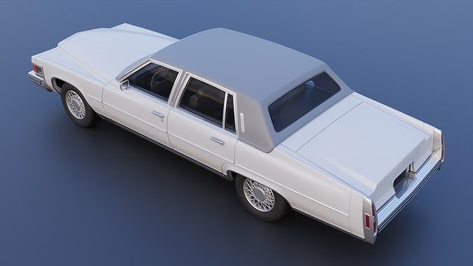 Cadillac FLeetwood Brougham 1979 3D print model 6
