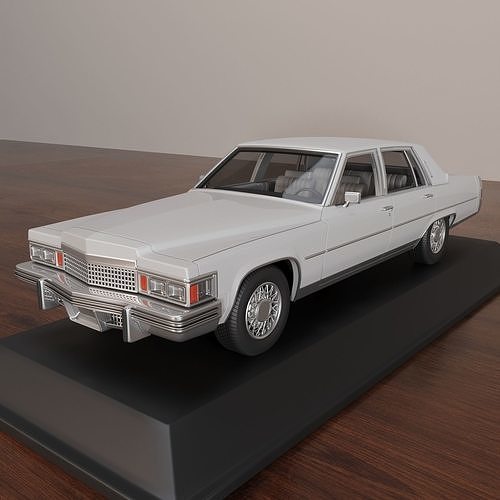 Cadillac FLeetwood Brougham 1979 3D print model 2