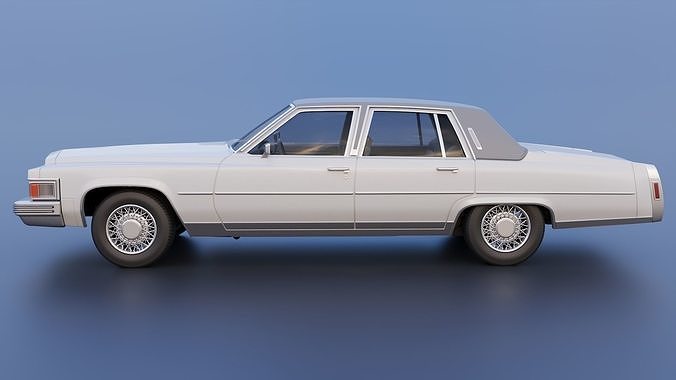 Cadillac FLeetwood Brougham 1979 3D print model 4