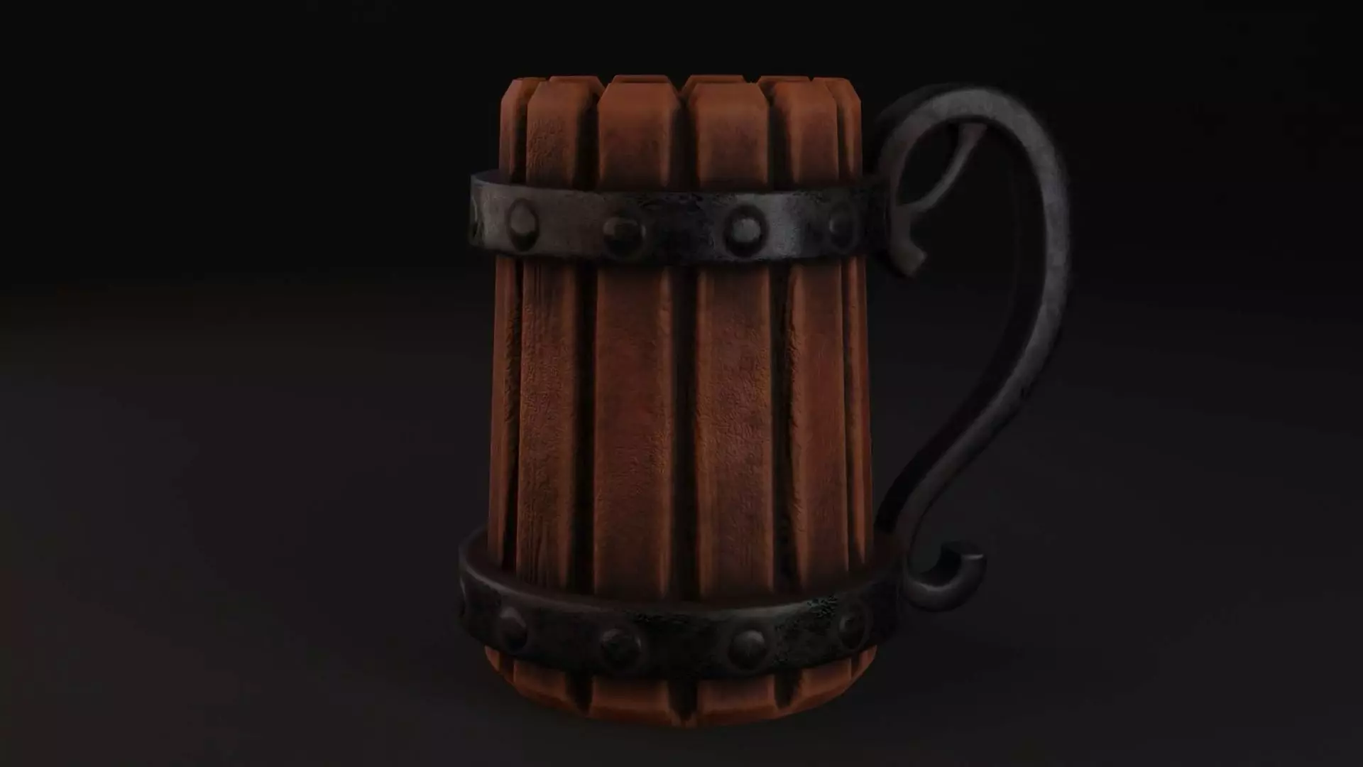 Fantasy Mug Low-poly 3D model_0