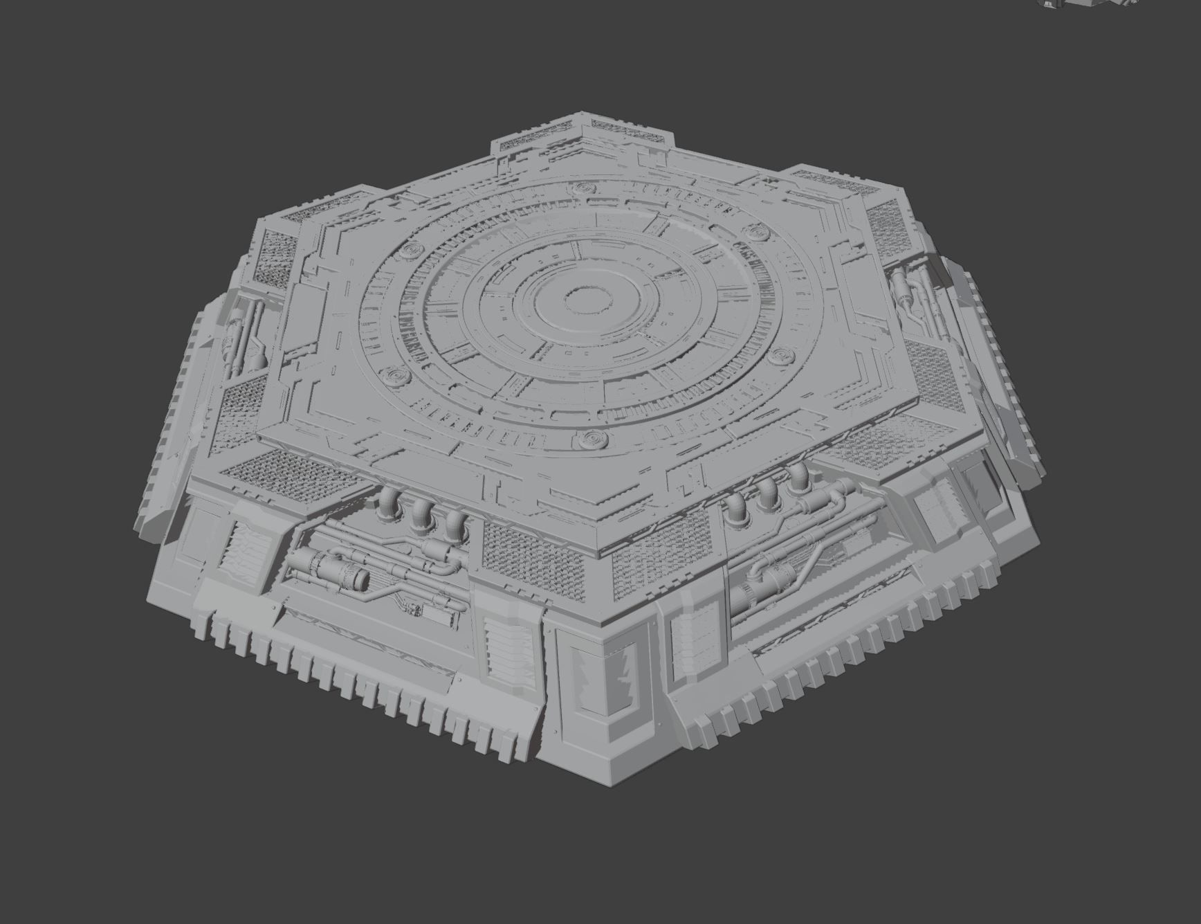 HD Mech Bases - Hexagon 3D print model_1