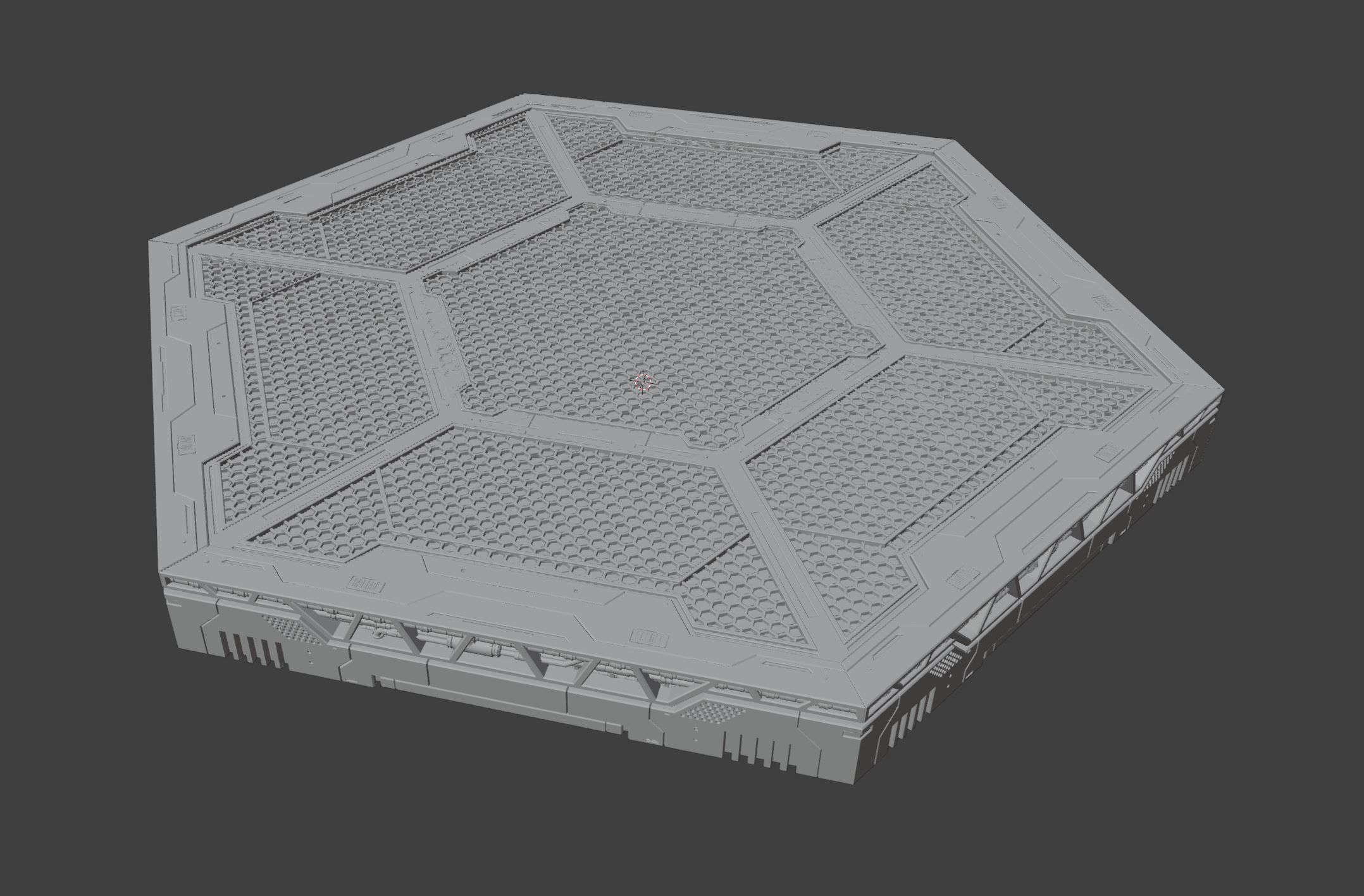 HD Mech Bases - Hexagon 3D print model_5