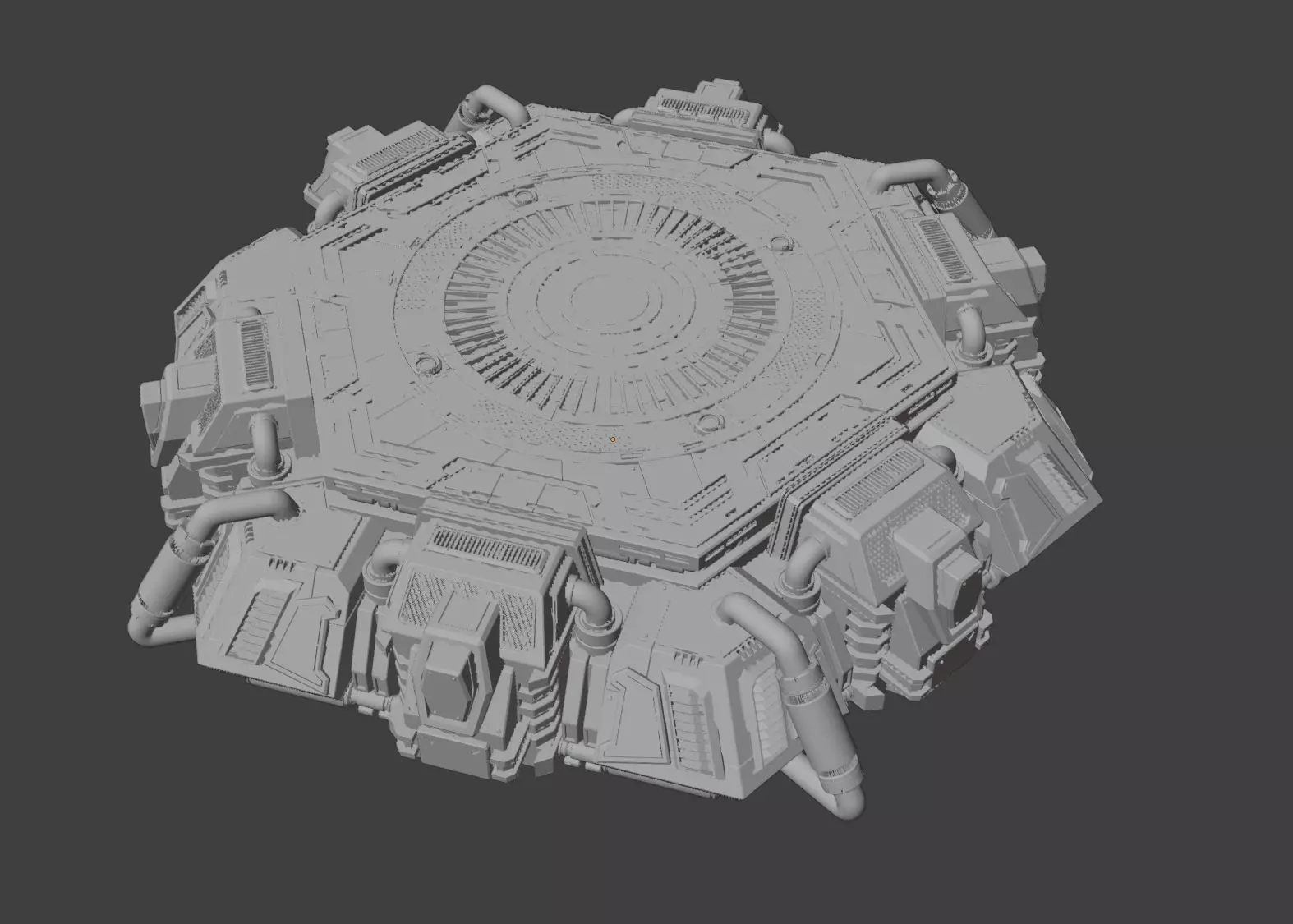 HD Mech Bases - Hexagon 3D print model_0