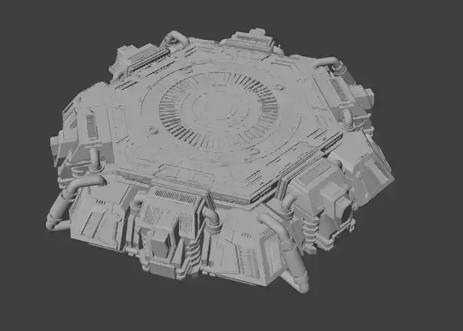HD Mech Bases - Hexagon 3D print model