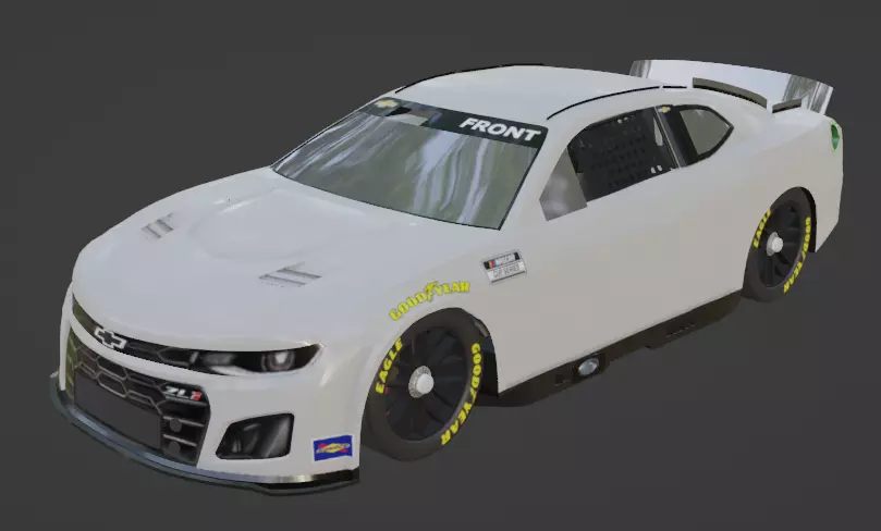 2022-2024 Chevrolet Camaro Nascar Next Gen Low-poly 3D model