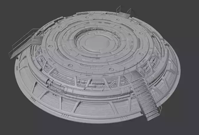 HD Mech Bases - Round 3D print model