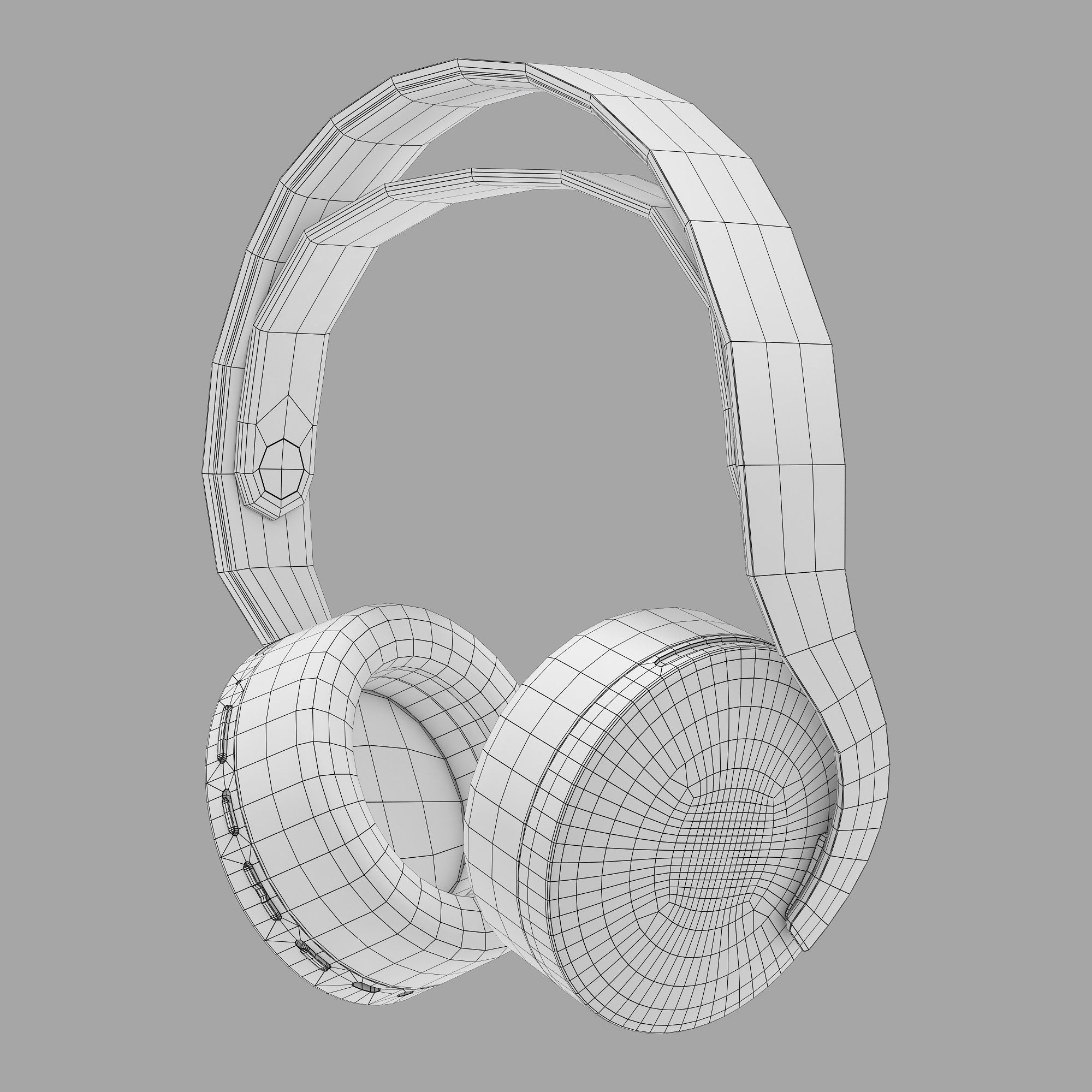 Sony pulse 3d black wireless headset 3D model_9