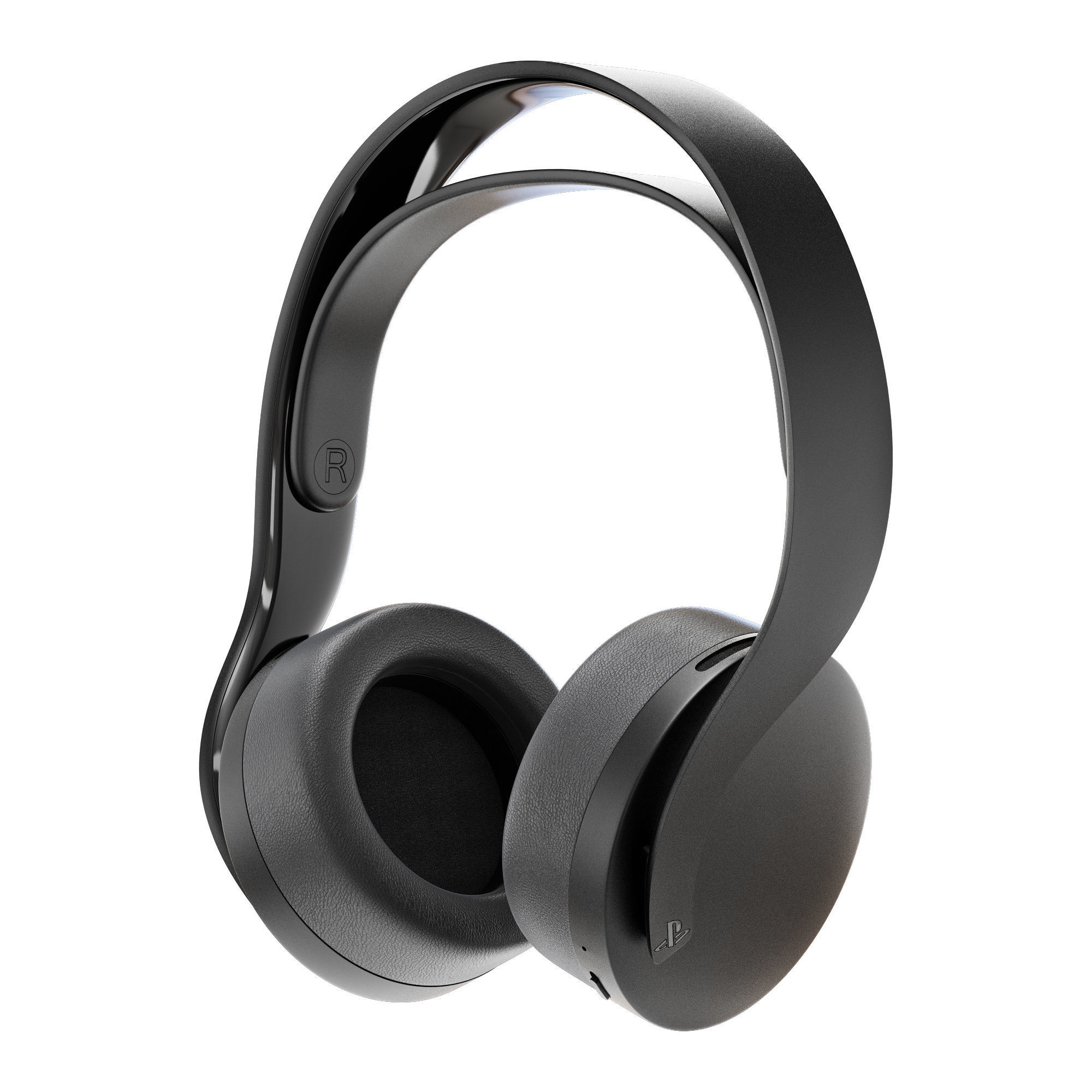 Sony pulse 3d black wireless headset 3D model_4
