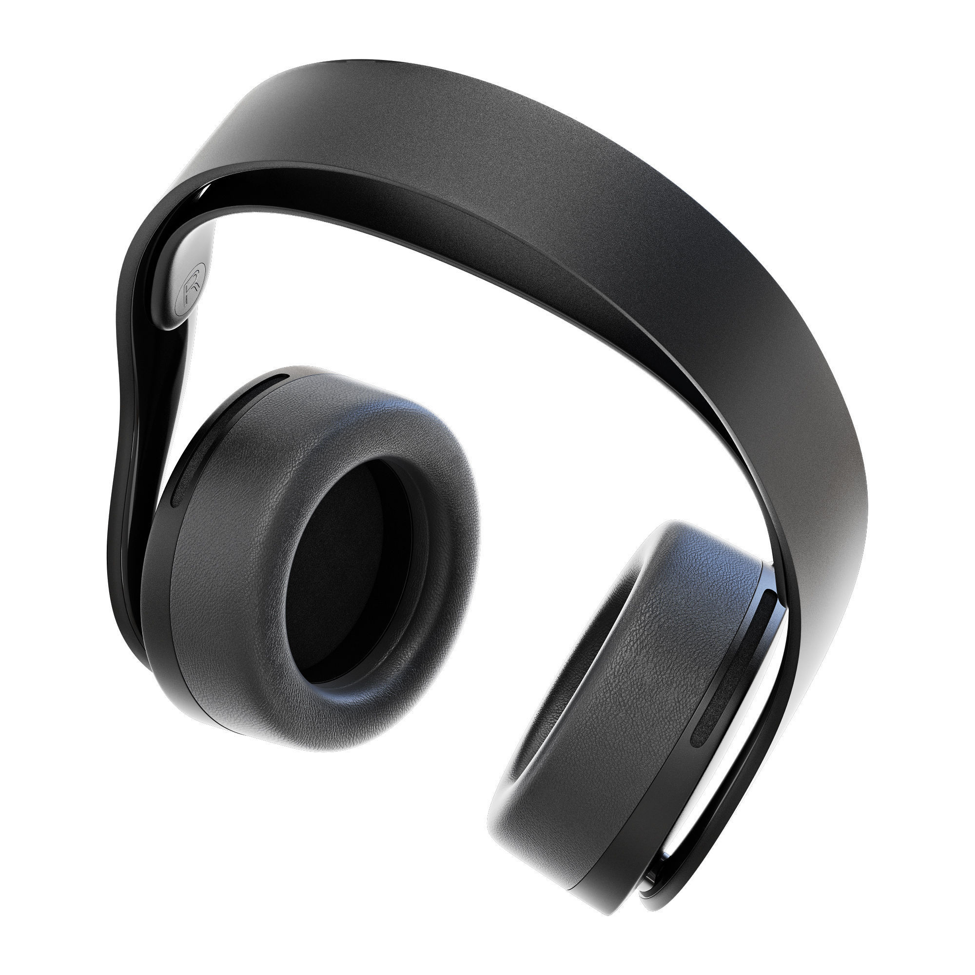 Sony pulse 3d black wireless headset 3D model_8