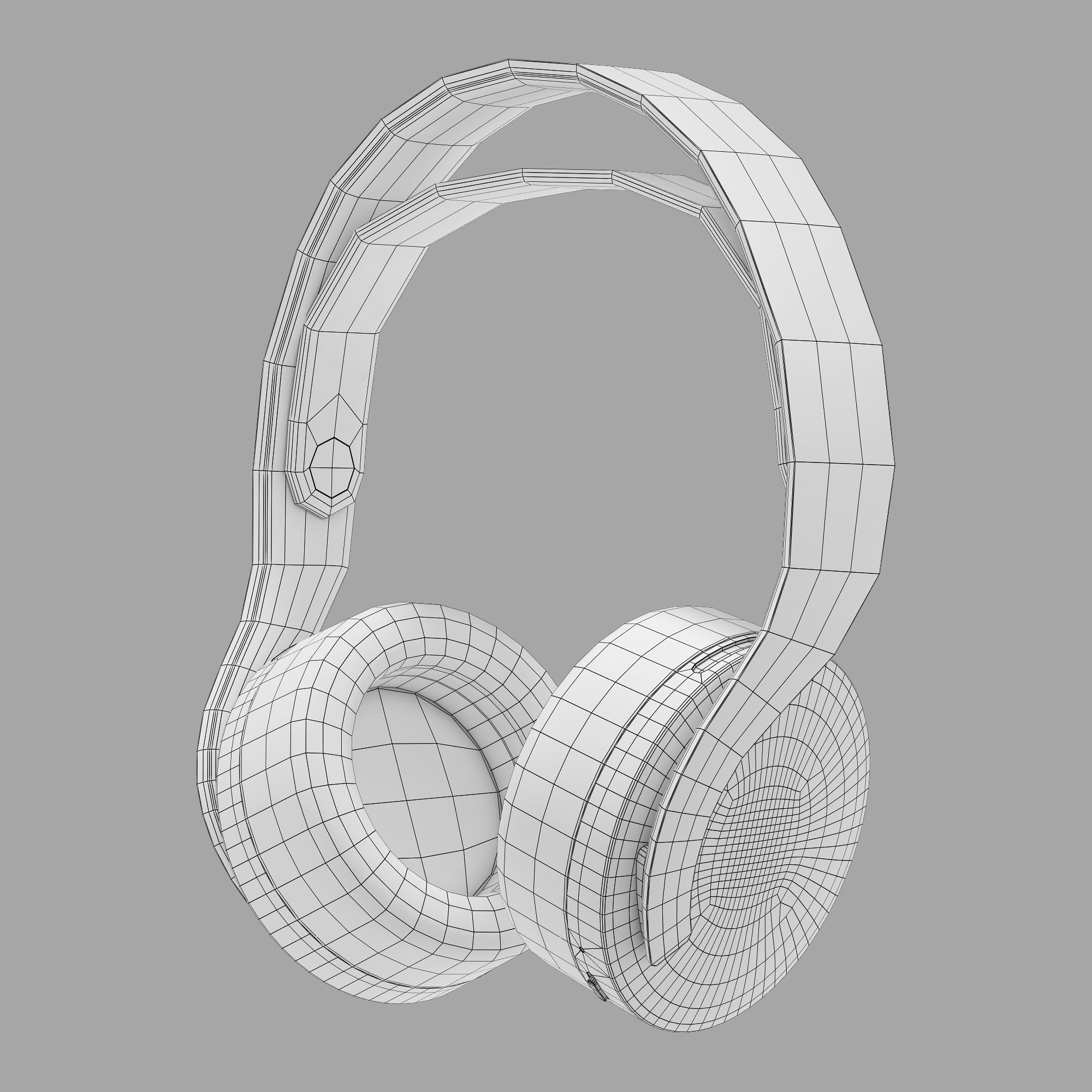 Sony pulse 3d black wireless headset 3D model_10