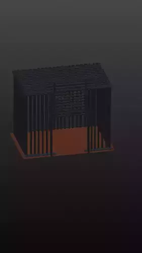 cage  3d model 