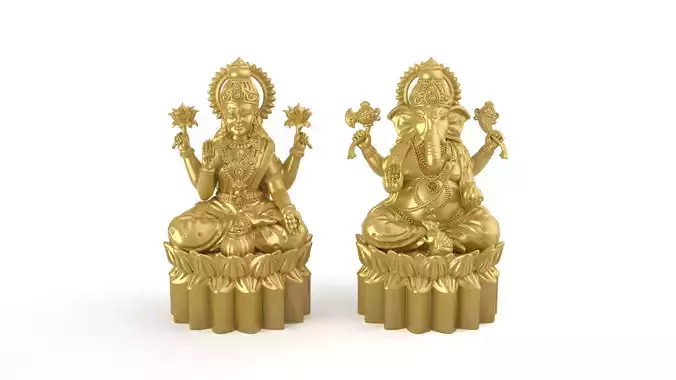 Lakshmi Ganesh set3 Artwork-22 3D print model