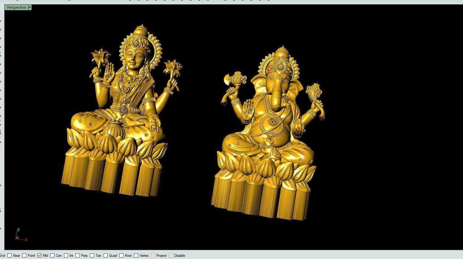 Lakshmi Ganesh set3 Artwork-22 3D print model_8