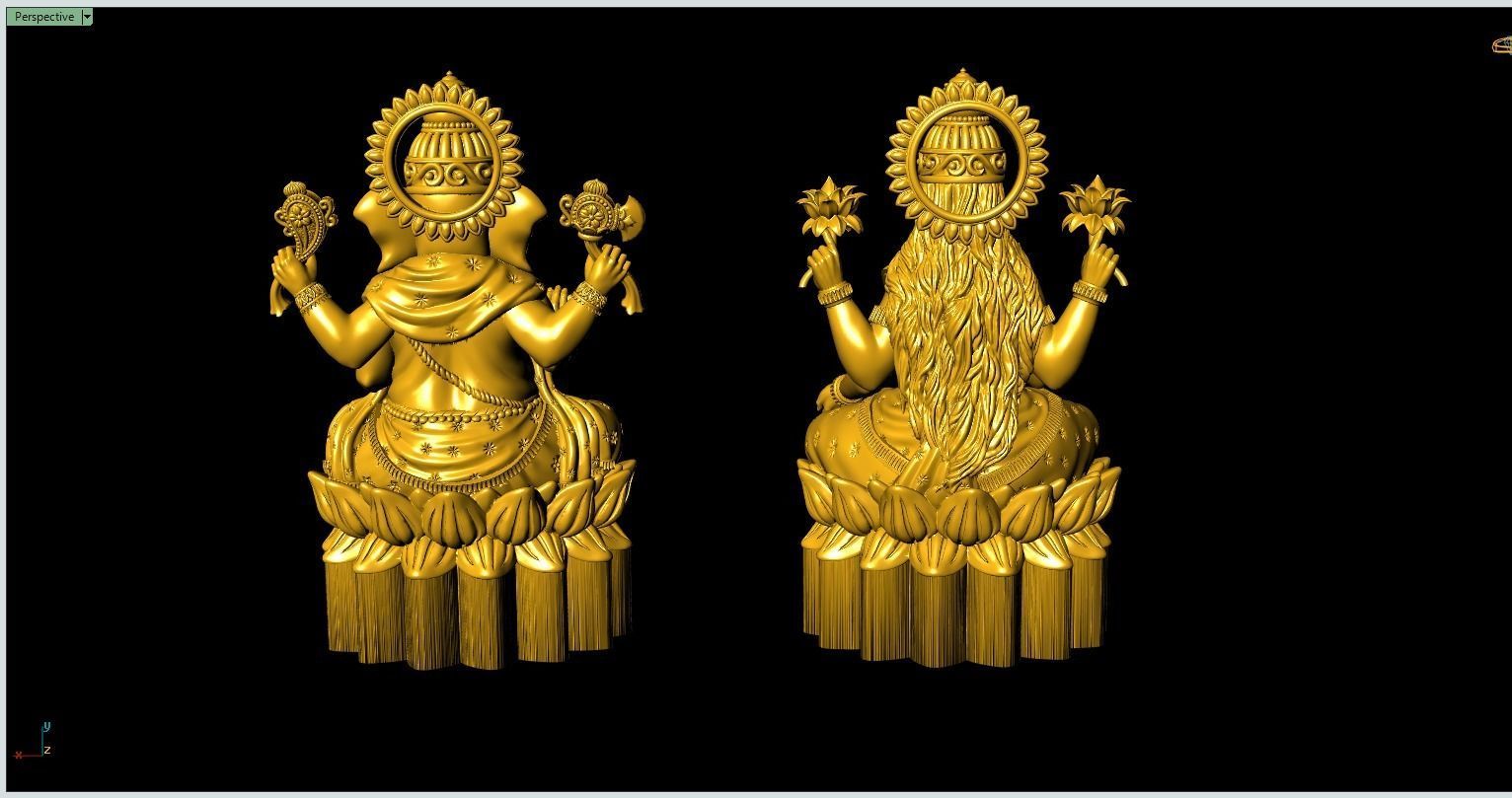 Lakshmi Ganesh set3 Artwork-22 3D print model_10
