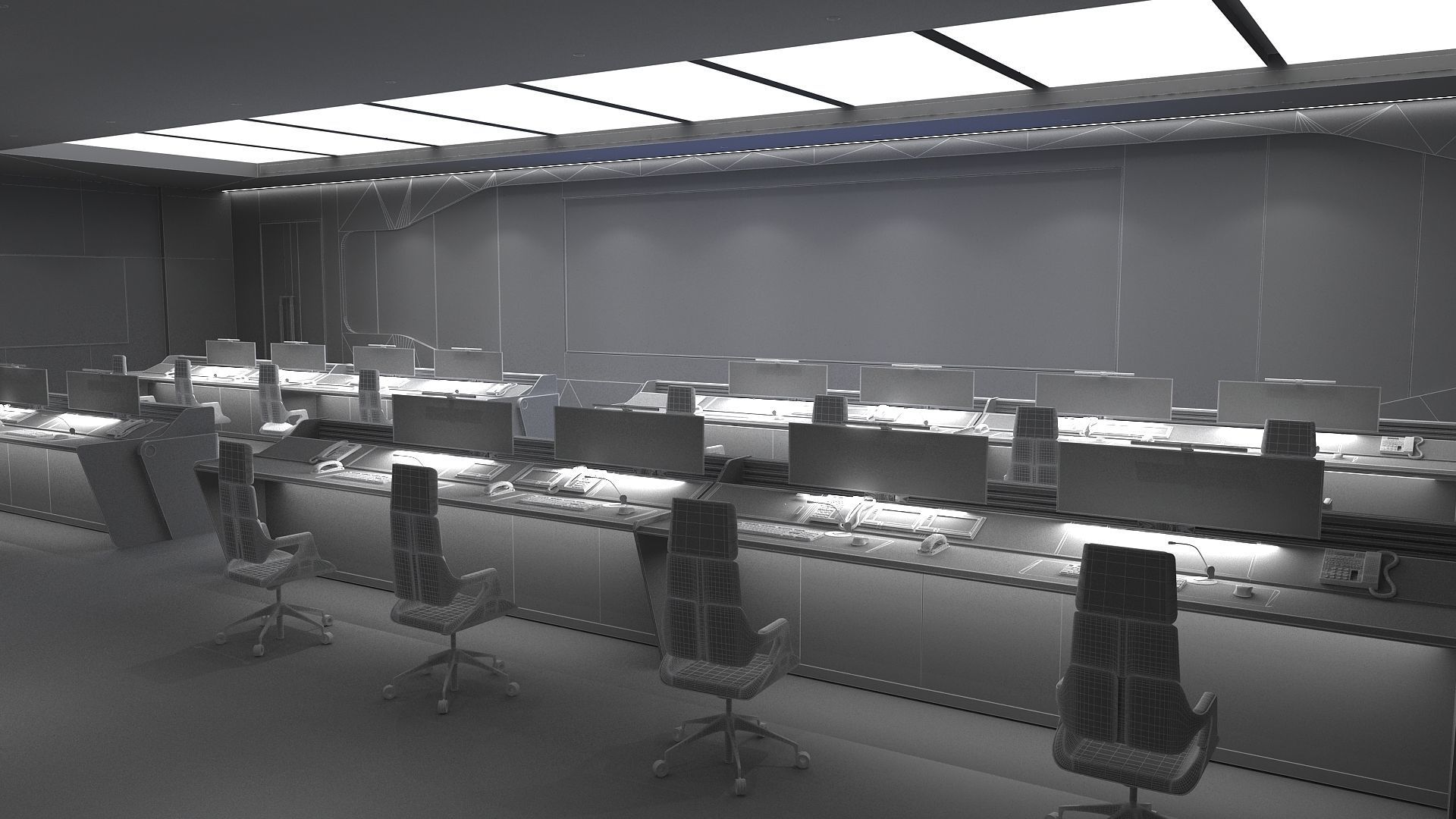 modern control room 3D model_15