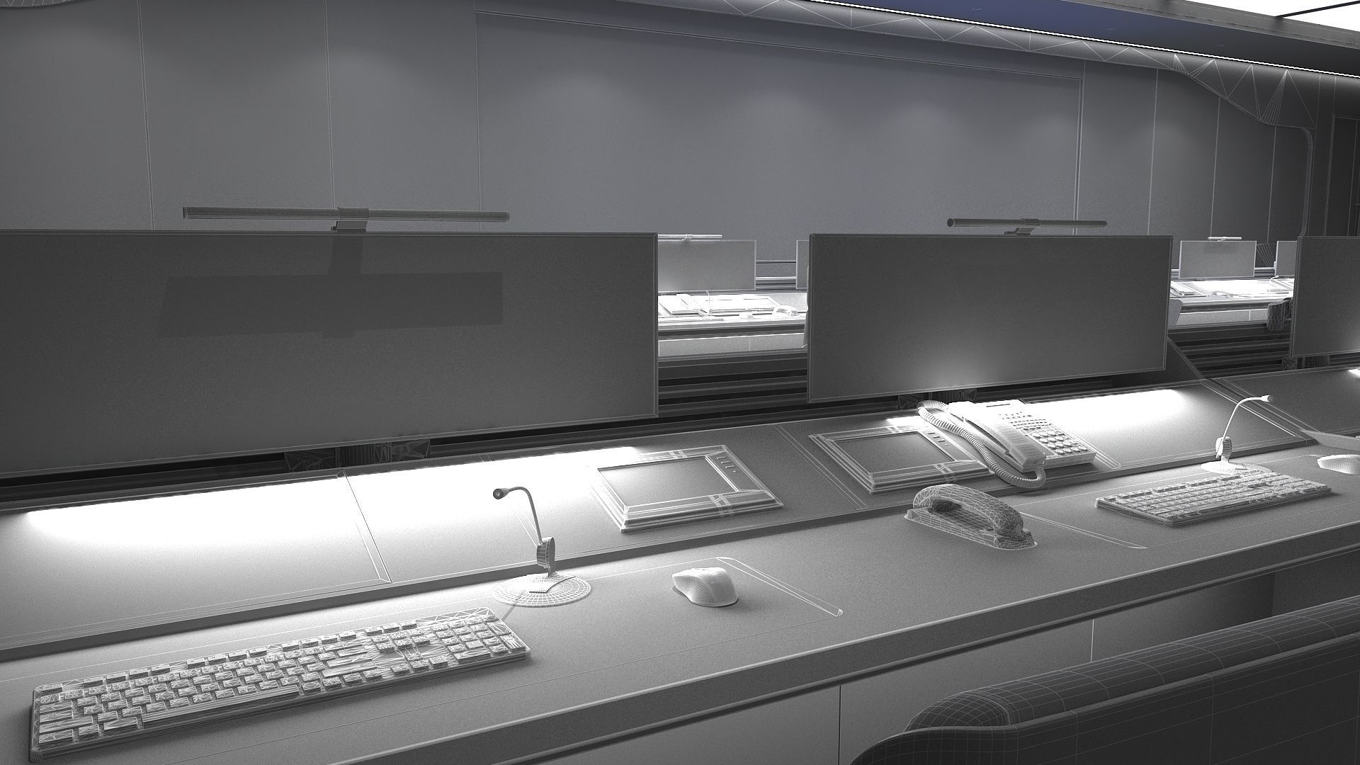 modern control room 3D model_11