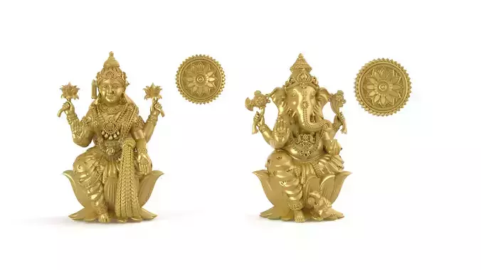 Lakshmi Ganesh set4 Artwork-23 3D print model