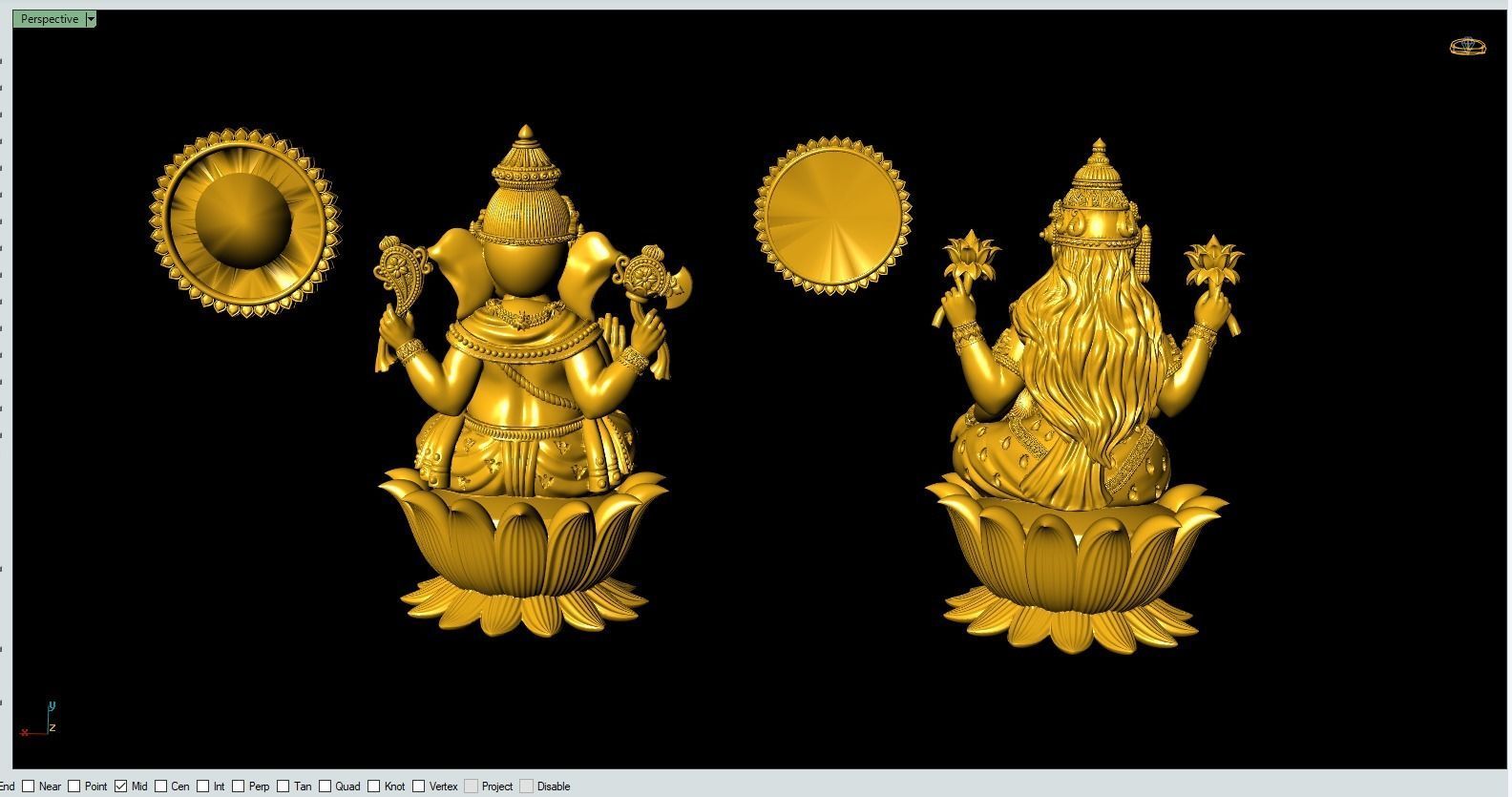 Lakshmi Ganesh set4 Artwork-23 3D print model_10