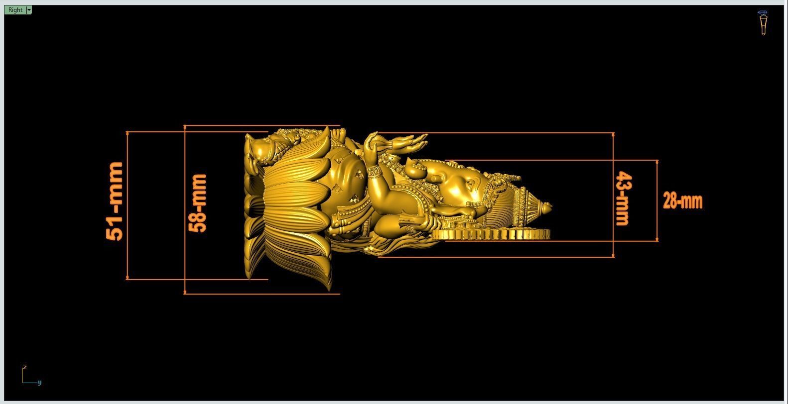 Lakshmi Ganesh set4 Artwork-23 3D print model_7