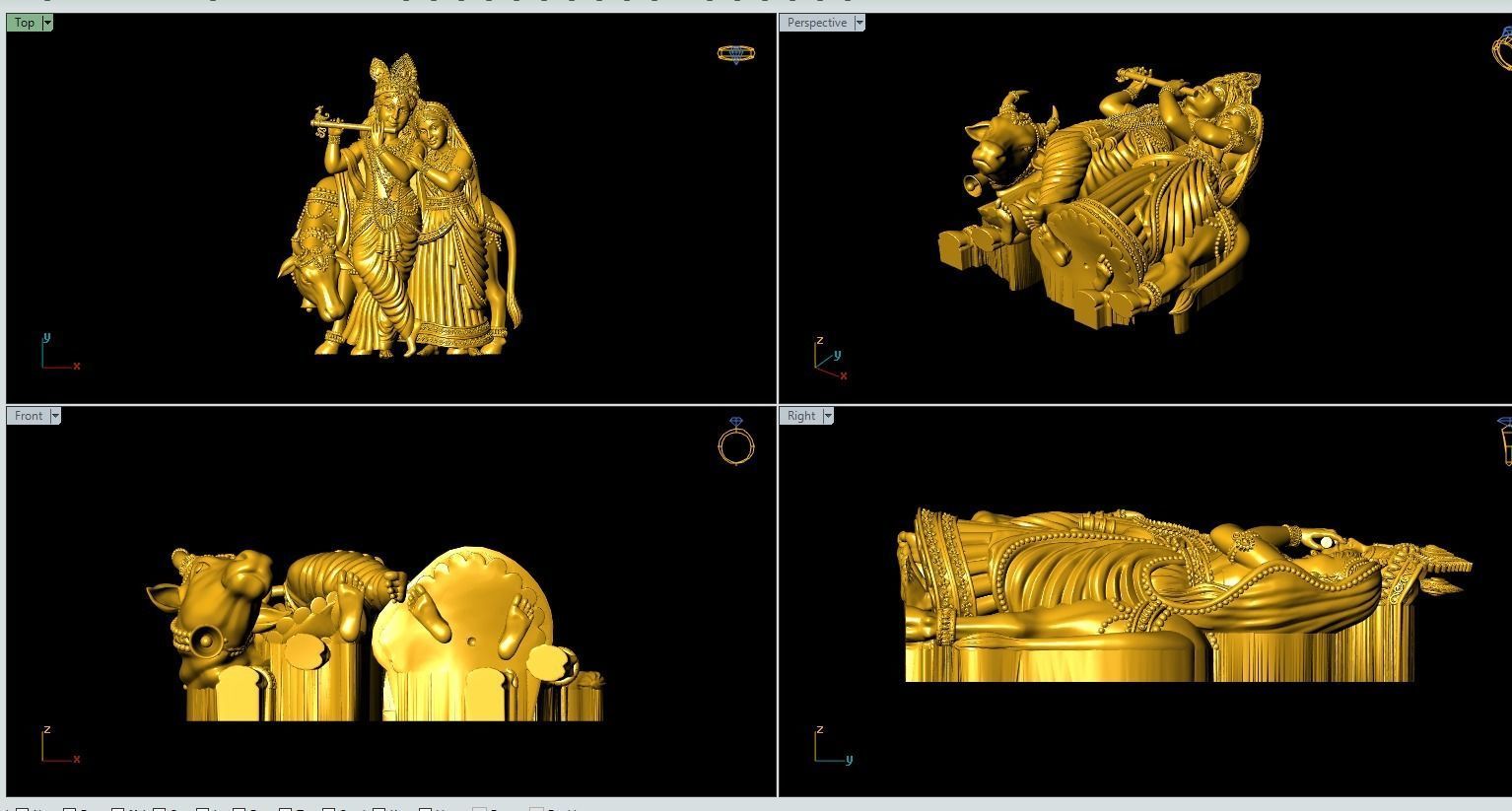 Radhakrishna Artwork-24 3D print model_1