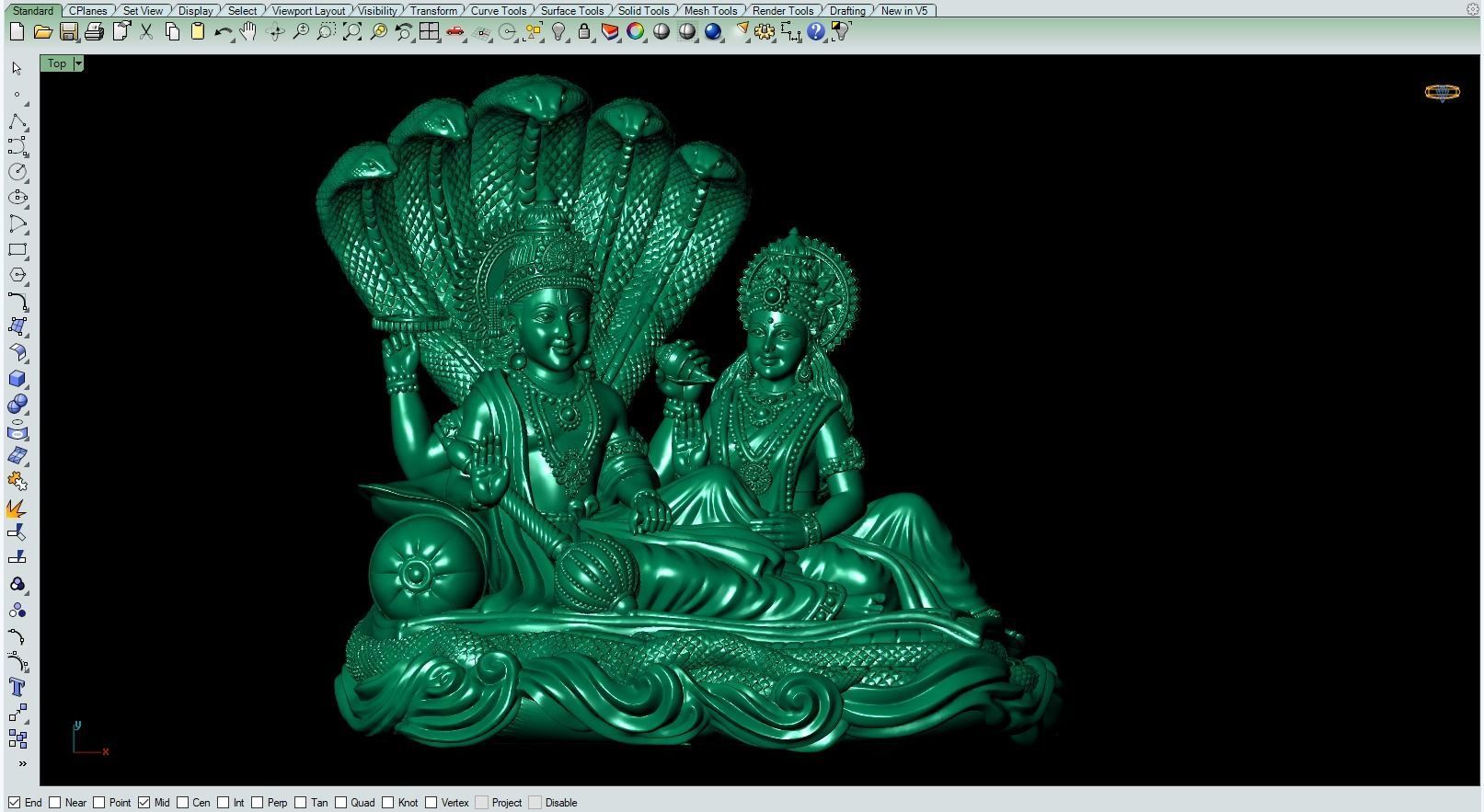 Lakshmi Narayan Artwork-25 3D print model_16