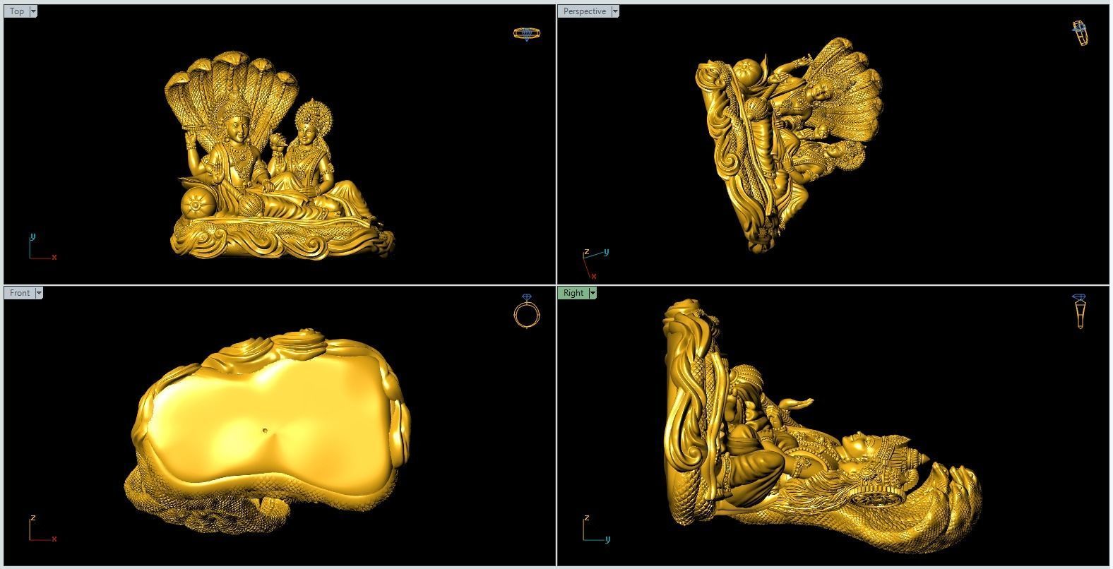 Lakshmi Narayan Artwork-25 3D print model_12