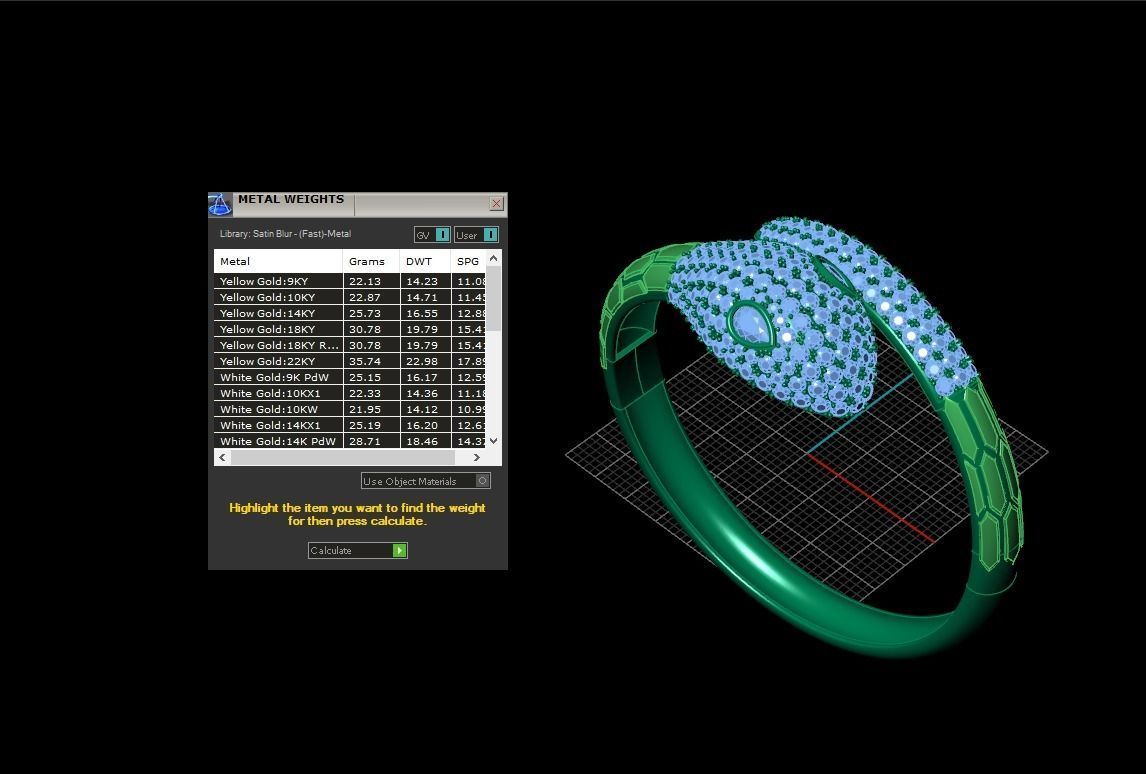 Snake Bracelate  3D print model_1