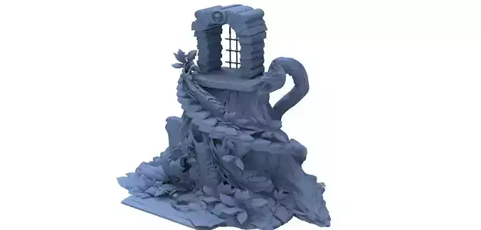 He man Detailed Jungle Cave Sculpture 3D model