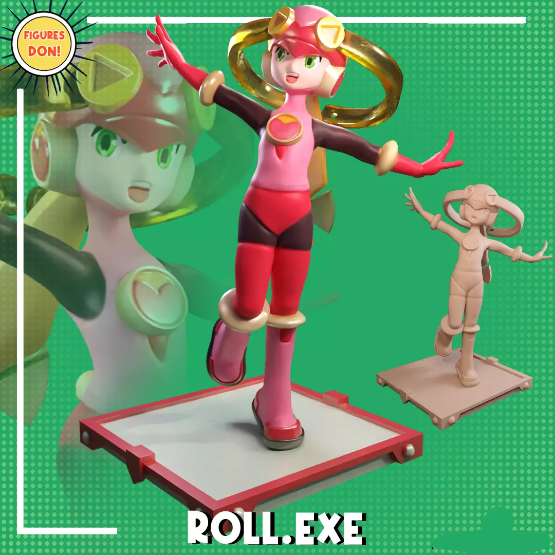 Roll exe - Mega Man Battle Network 3D print model_9