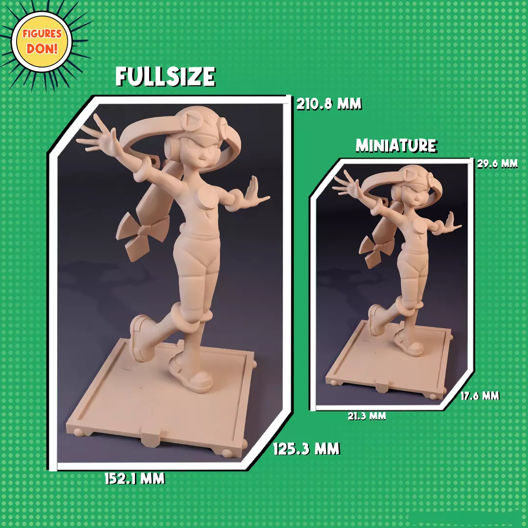 Roll exe - Mega Man Battle Network 3D print model_10