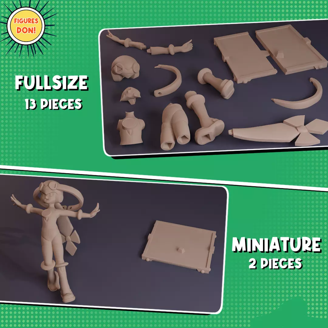 Roll exe - Mega Man Battle Network 3D print model_11