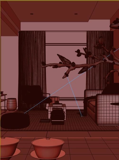 3D model of modern villa 3D model_11