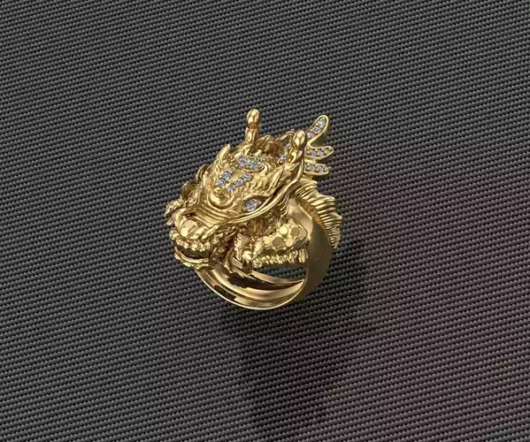 Dragon Ring 3D print model