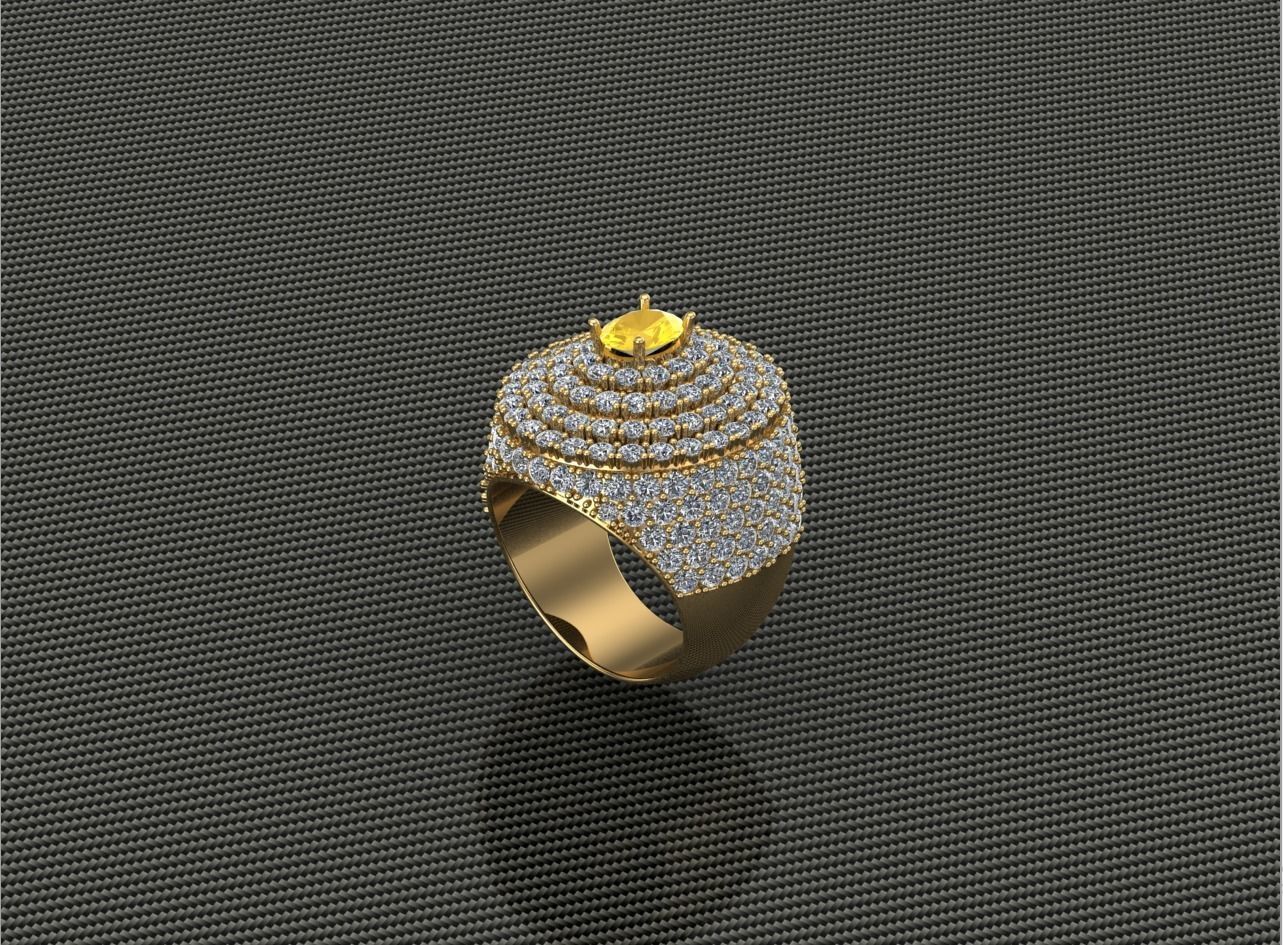 Diamond Ring 3D print model_1