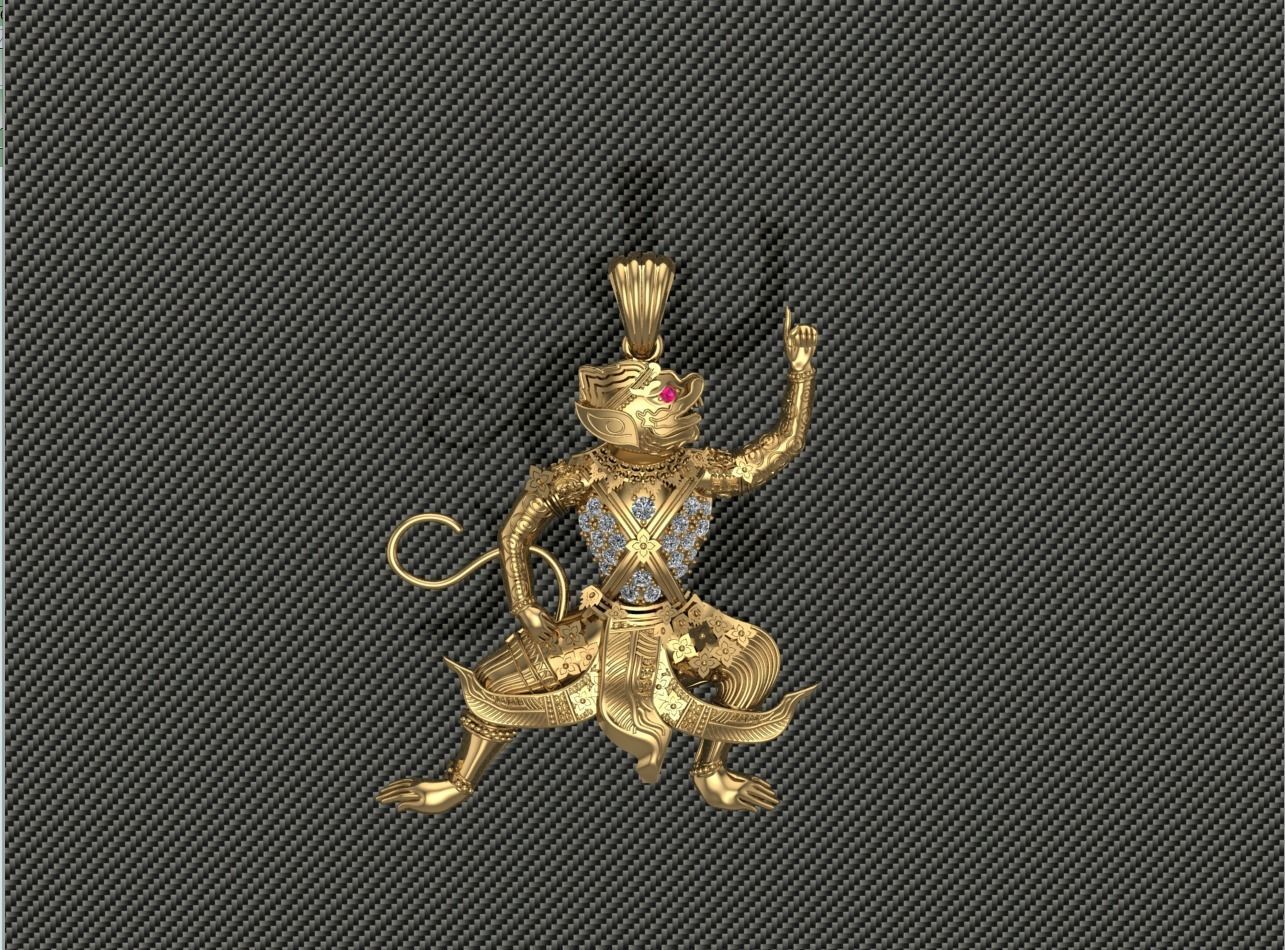 Hanuman 3D print model_1