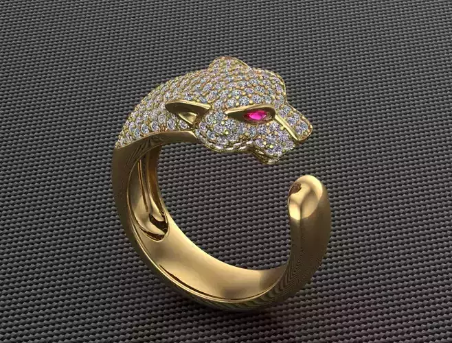 Leopard pendent 3D print model